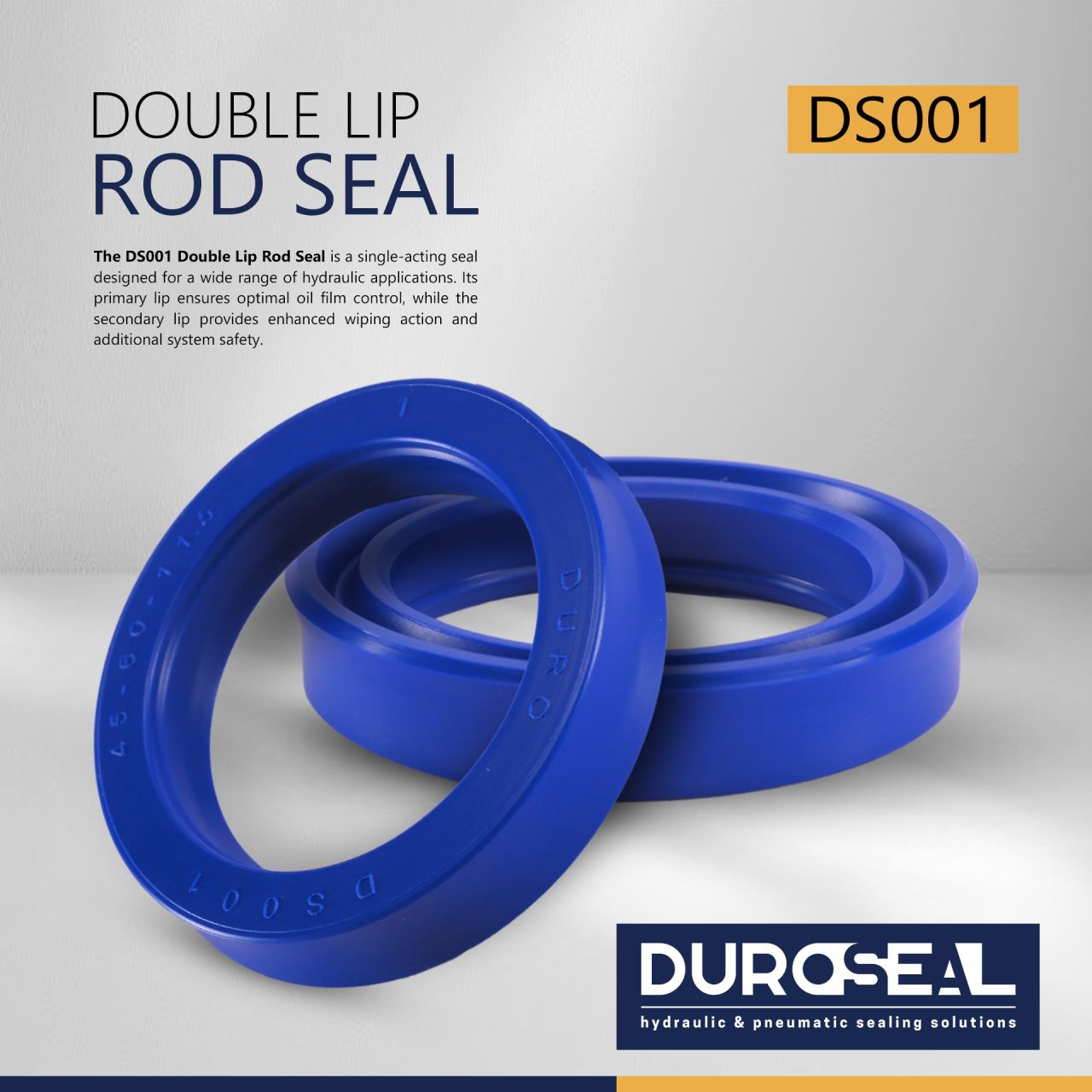 DS001-120x140x15 (Double-Lip Rod Seal)